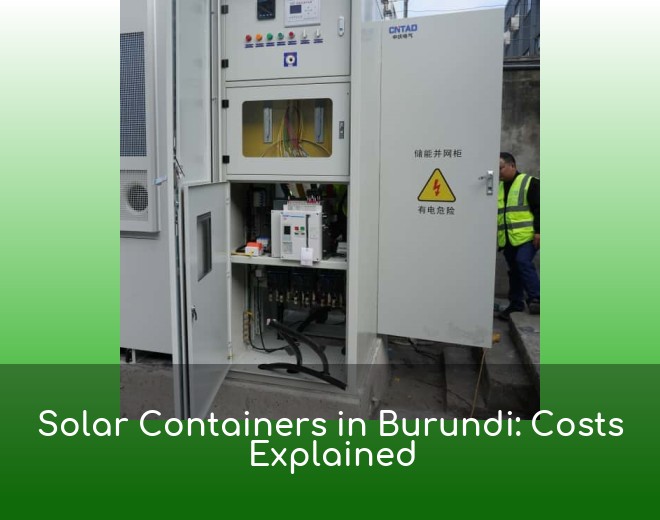 Solar Containers in Burundi: Costs Explained